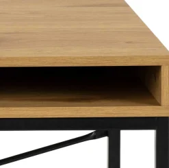 Emob Schreibtisch Dover mit Schublade - Wildeiche/schwarz