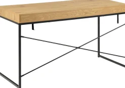 Emob Schreibtisch Dover mit Schublade - Wildeiche/schwarz
