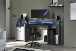 Kinder Parisot Schreibtisch-Gaming mit LED-Streifen