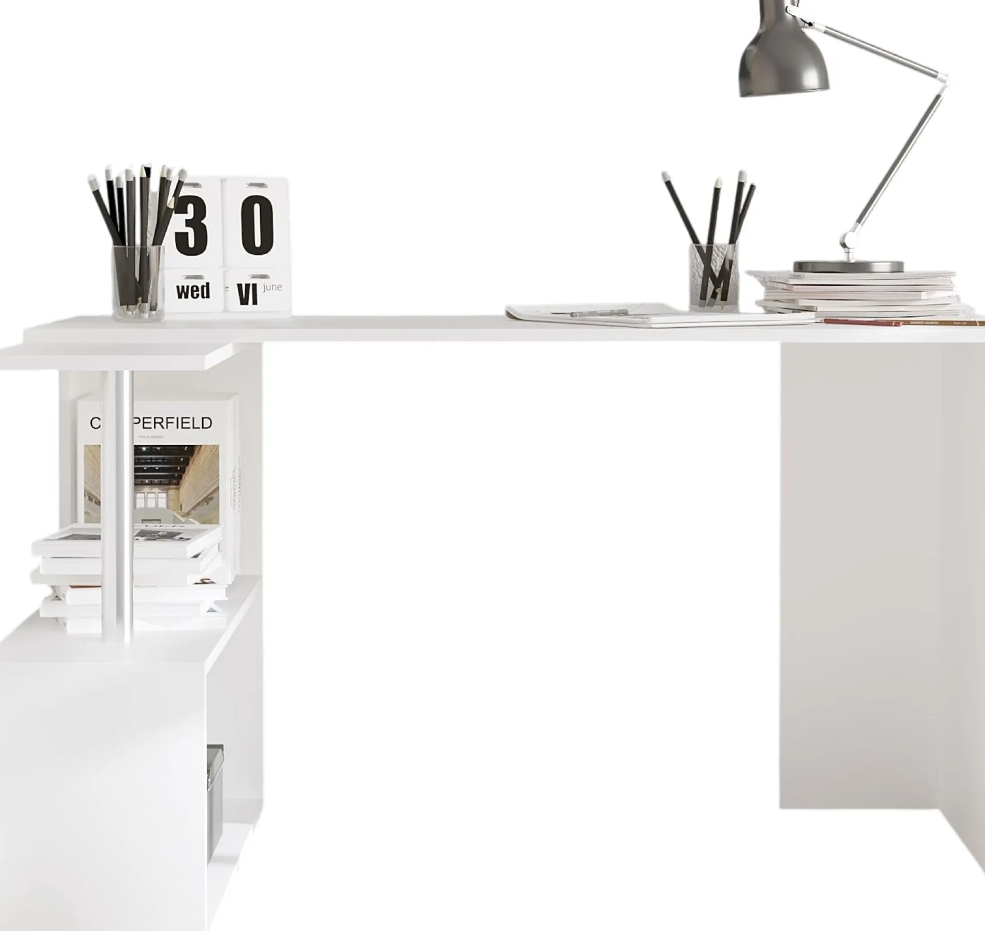Emob Schreibtisch Gelincik - 100% MELAMINE - - 130 x 74 x 94 cm
