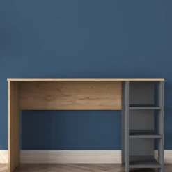 Emob Schreibtisch HA108 - 100% MELAMINE - Nussbaum - 120 x 73,8 x 45 cm
