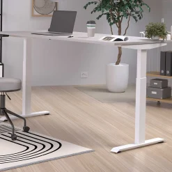 Germania Schreibtisch Hermoso | 180 x 80 x 72-120 cm | elektrisch verstellbar | grau-weißes Design
