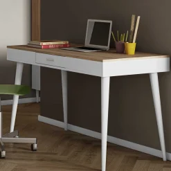 Temahome Schreibtisch Horizon 134cm - Eiche/Weiß