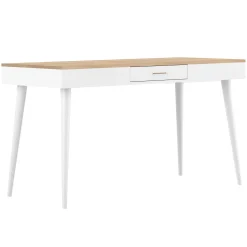 Temahome Schreibtisch Horizon 134cm - Eiche/Weiß