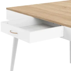 Temahome Schreibtisch Horizon 134cm - Eiche/Weiß