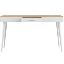 Temahome Schreibtisch Horizon 134cm - Eiche/Weiß