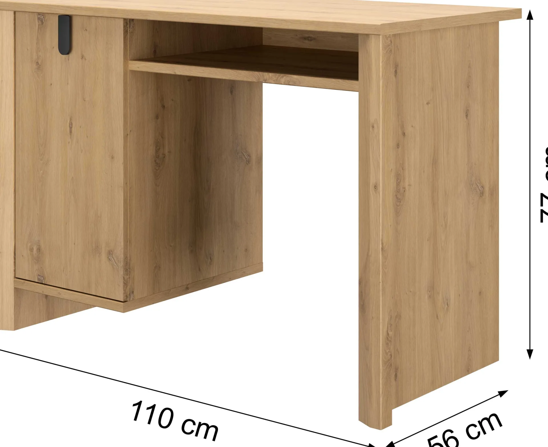 Gautier - Gami Schreibtisch Lugano | 110 x 56 x 77 cm | Design Artisan Oak