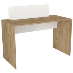 Emob Schreibtisch Maris - 120x60x98cm - mit Stauraum - Eiche Dekor/Weiß