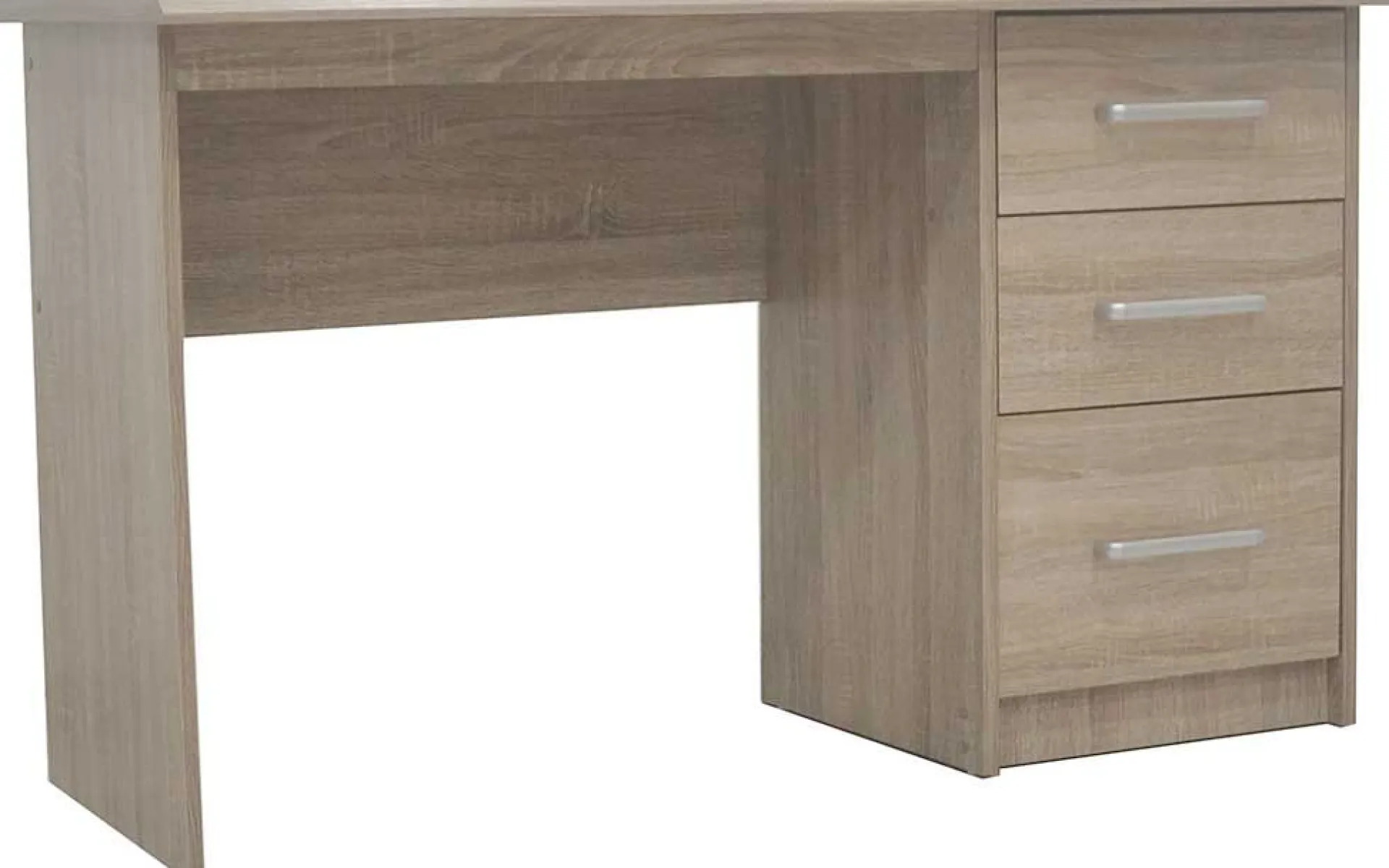 Kinder Rousseau Schreibtisch Mateo 121x60x75cm mit drei Schubladen - Eiche Dekor
