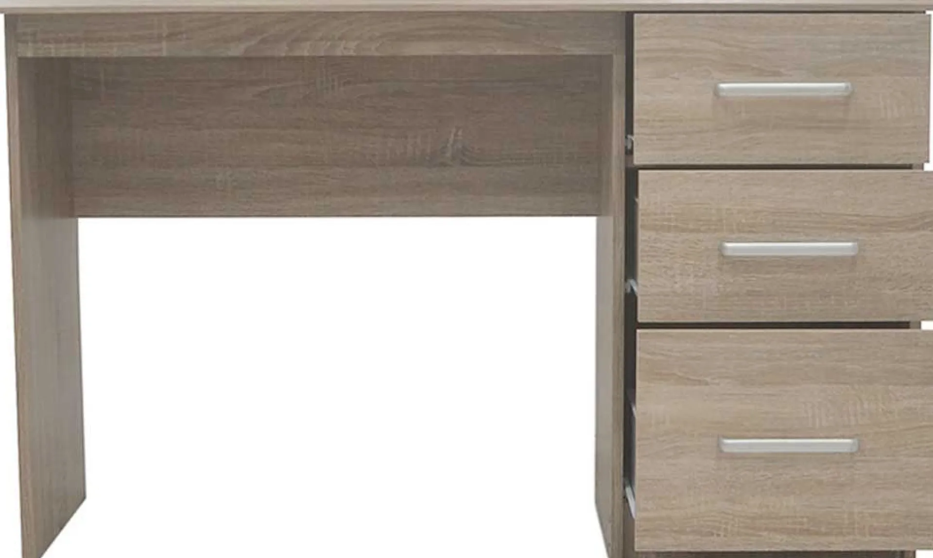 Kinder Rousseau Schreibtisch Mateo 121x60x75cm mit drei Schubladen - Eiche Dekor