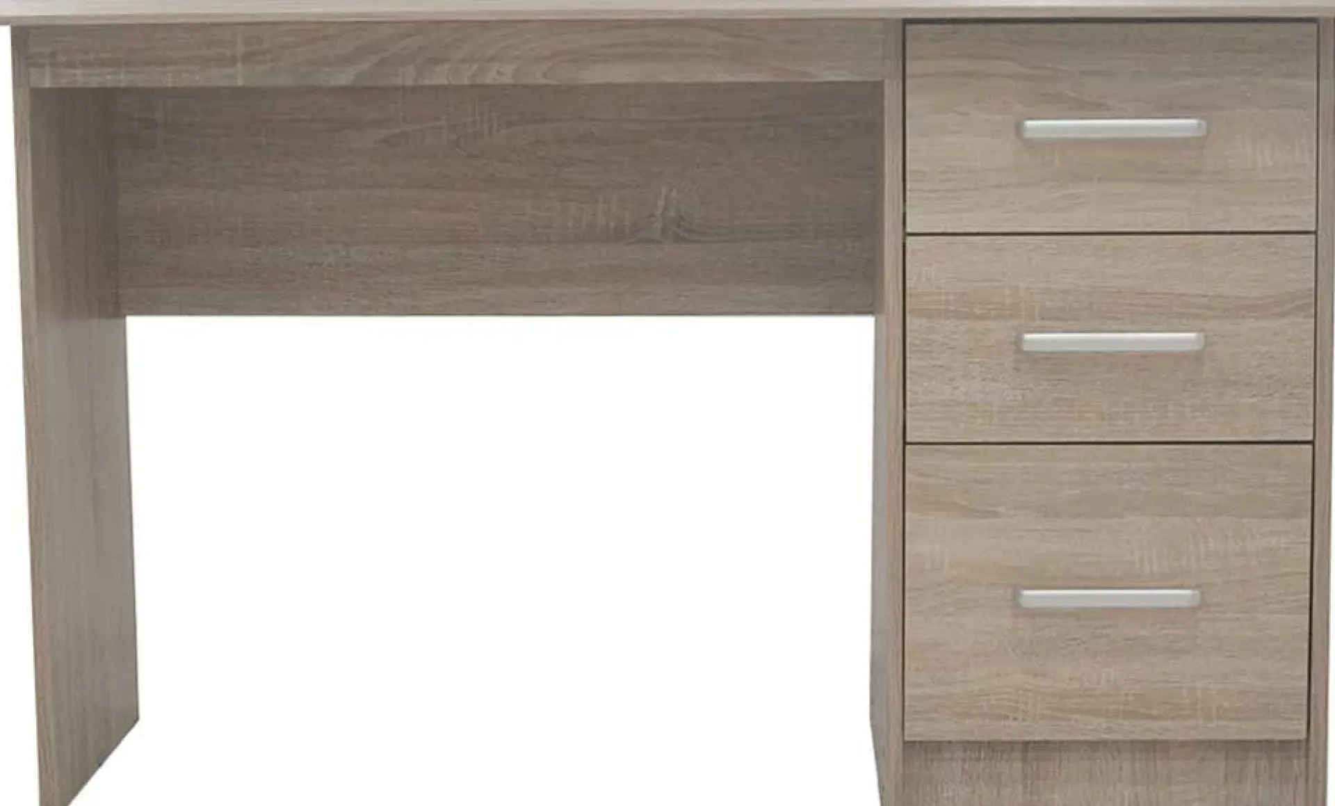 Kinder Rousseau Schreibtisch Mateo 121x60x75cm mit drei Schubladen - Eiche Dekor