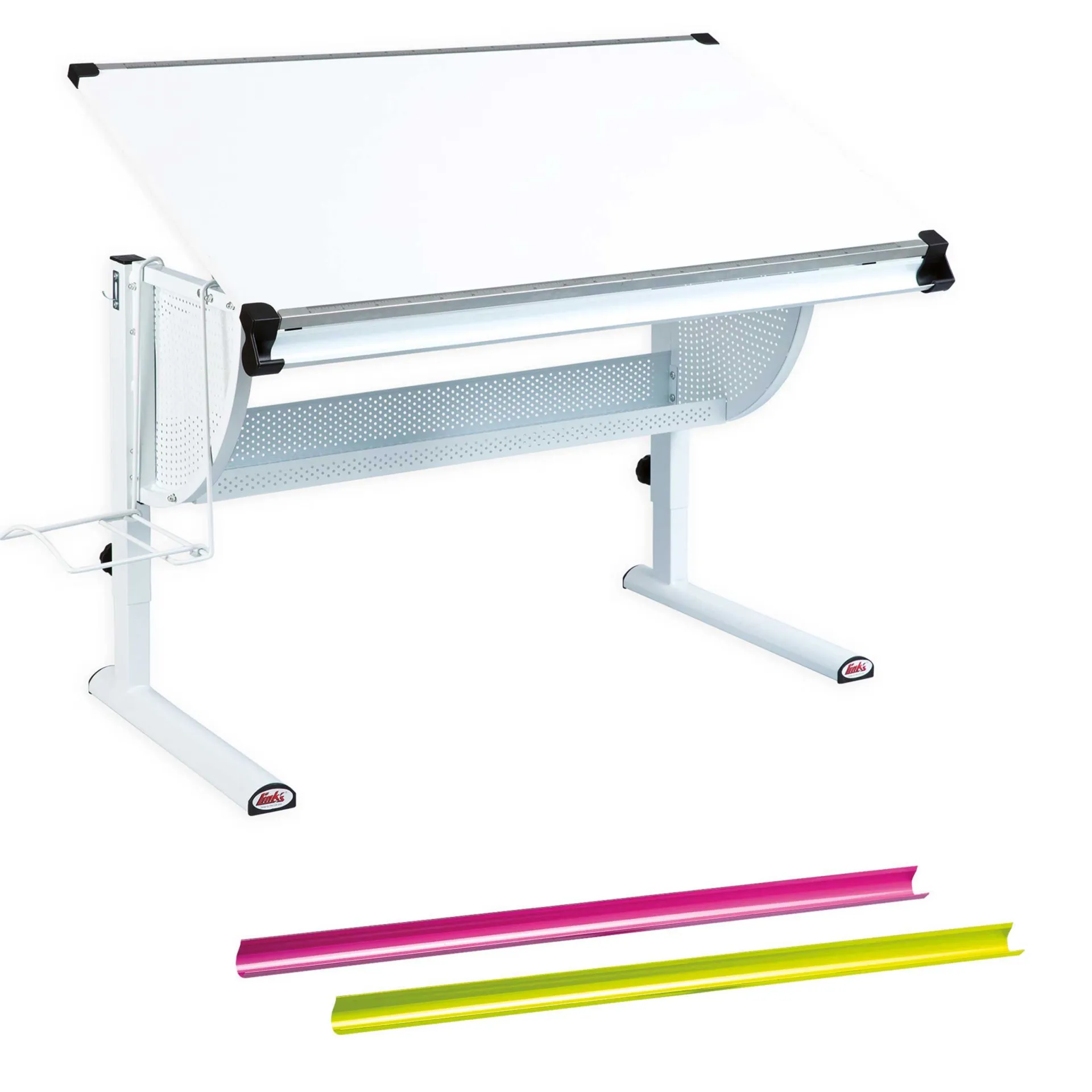 Kinder Interlink Schreibtisch Matthijs mit kippbarer Arbeitsplatte -