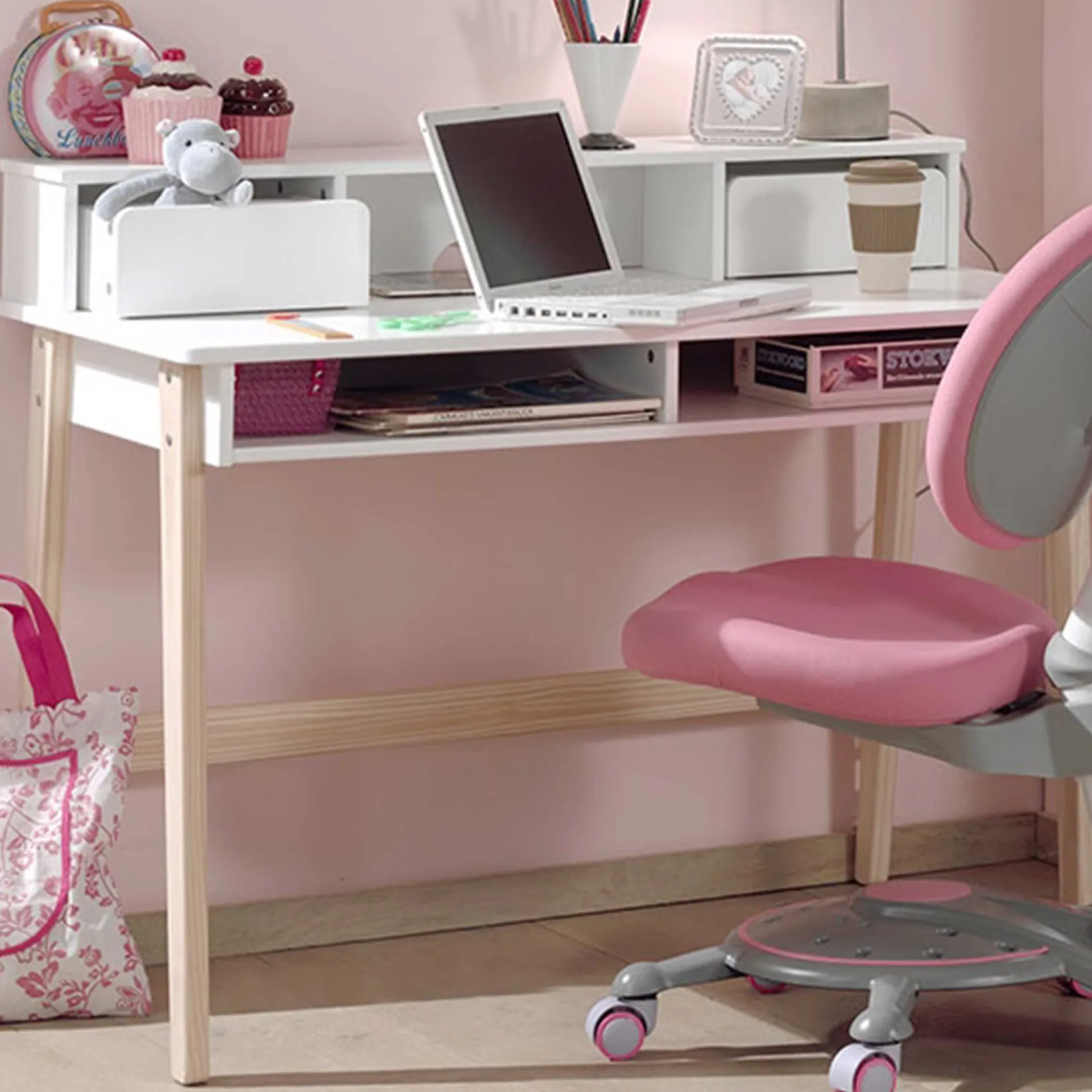 Kinder Vipack Schreibtisch mit Aufsatz Kiddy