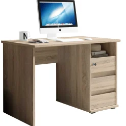 Emob Schreibtisch Primos 110cm mit 3 Schubladen - Eiche
