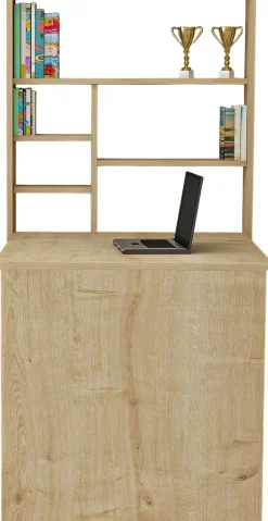 Emob Schreibtisch Sedir - 100% MELAMINE - Eiche - 59 x 80,2 x 90 cm