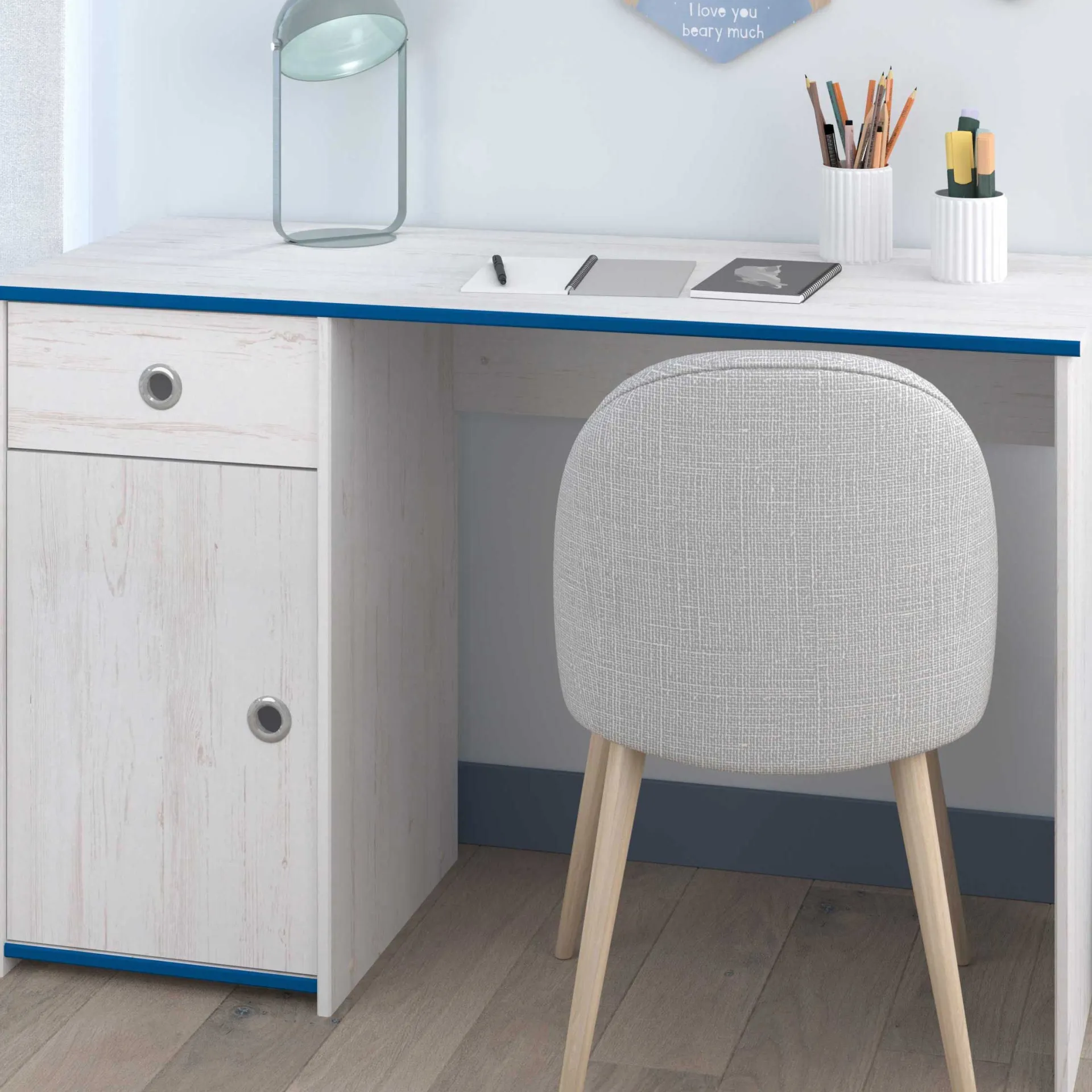 Parisot Schreibtisch Smoozy 121cm - /rosa oder blau