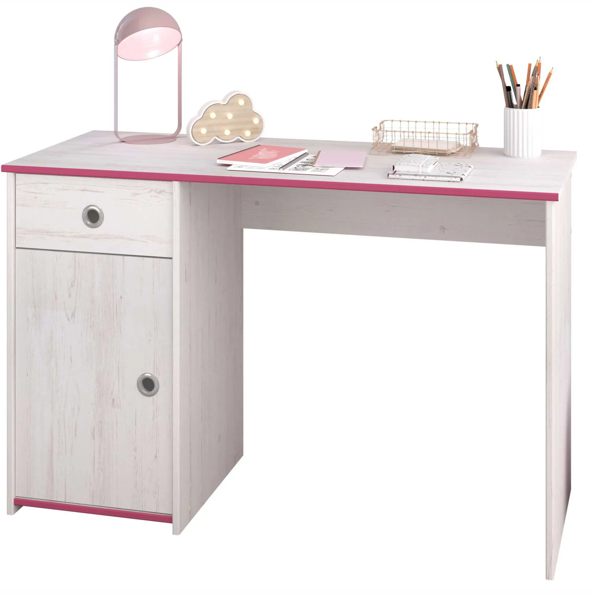 Parisot Schreibtisch Smoozy 121cm - /rosa oder blau