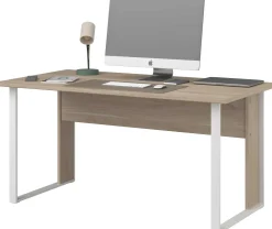 Parisot Schreibtisch The Office - 150x80x73cm - Eiche Dekor/Weiß