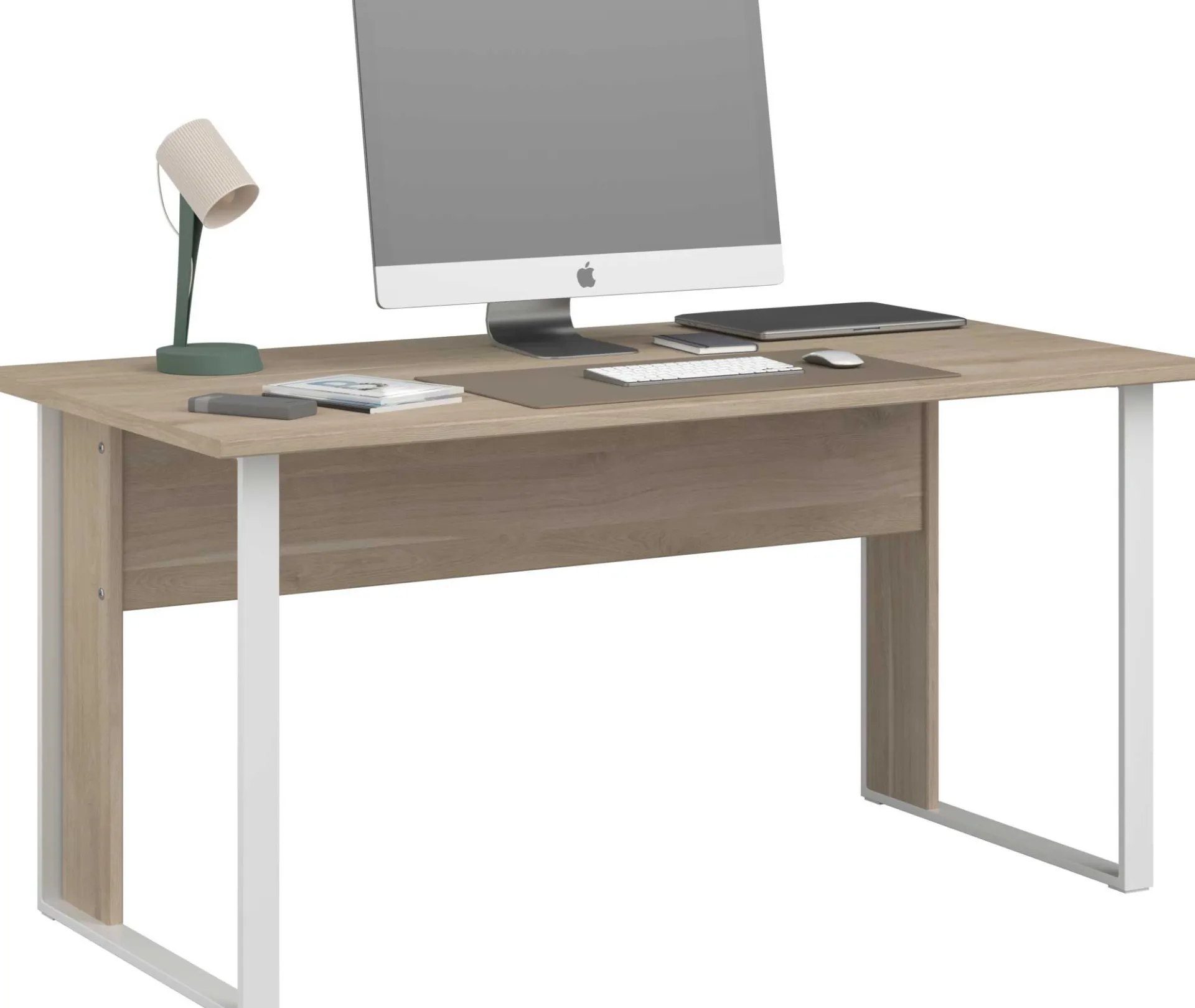 Parisot Schreibtisch The Office - 150x80x73cm - Eiche Dekor/Weiß