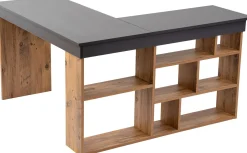 Emob Schreibtisch Vesper - 100% MELAMINE - Anthrazit - 72 x 120 x 130 cm