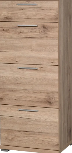 Schubladenblock Tosun 84 cm mit 4 Schubladen - Eiche