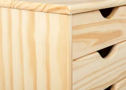 Schubladenelement Lena Holz auf Rädern - Kiefer