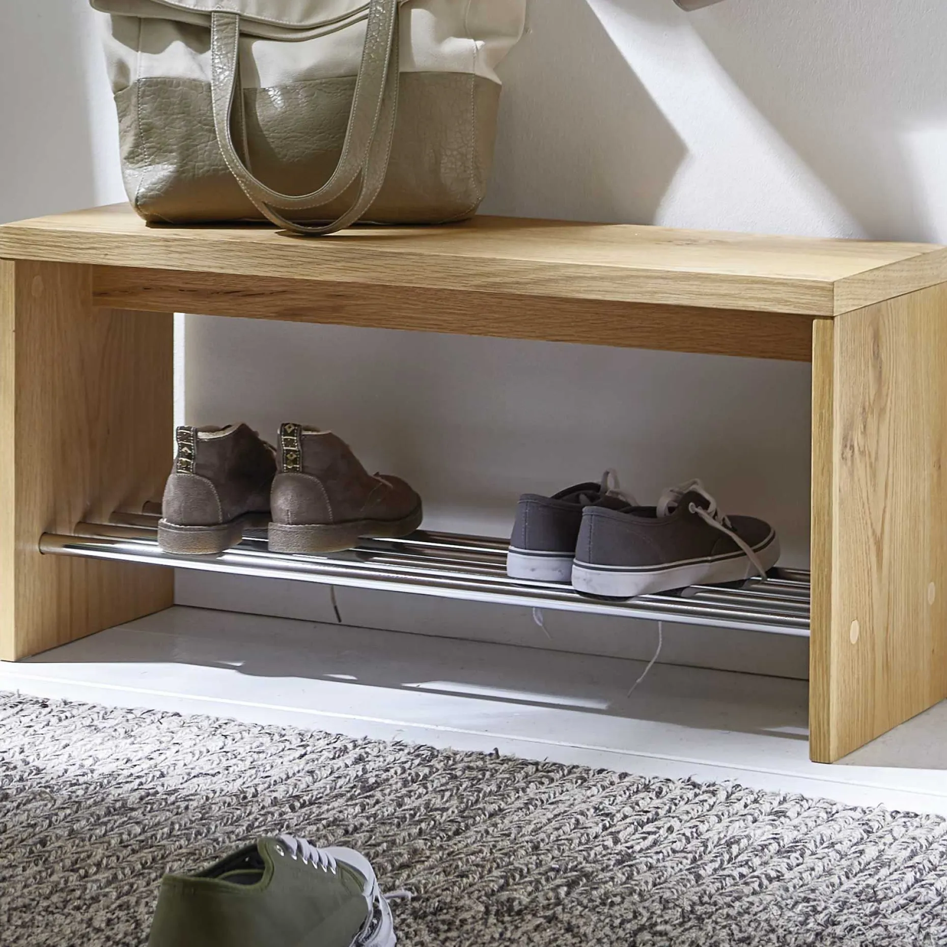 Schuhbank Serkan 81cm - Eiche