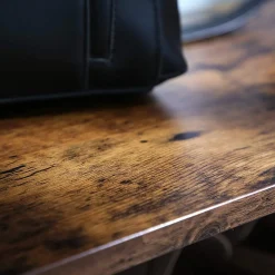 Schuhregal Brad 3 Böden - rustikal braun/schwarz