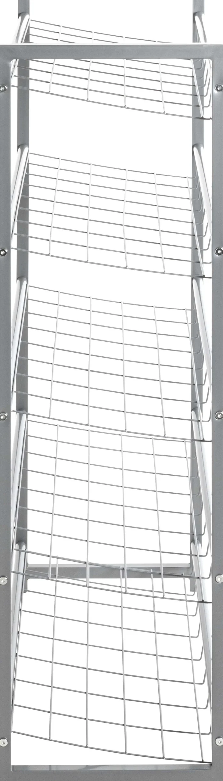 Schuhregal mit 5 Fächern | Metallrahmen | Farbe Aluminium
