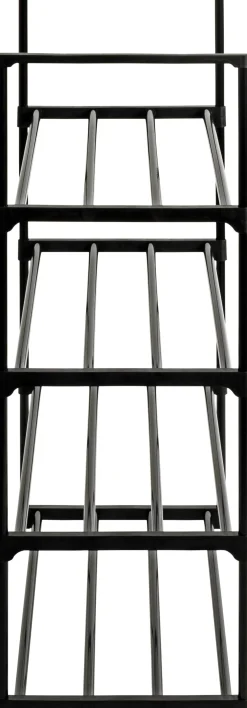 Schuhregal | 65 x 30 x 74 cm | Schwarz