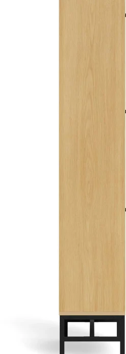 Schuhschrank Albany - 72x25x140cm - 3 Türen - Eiche Dekor