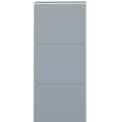 Schuhschrank Baylinn 3 Flügeltüren und 5 Einlegeböden-Celadon grau/weiß