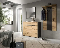 Schuhschrank Canu Xonox - Artisan Finish - 94x120x37 cm - Natur