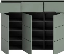 Schuhschrank Canu Xonox - Smoke Green - 120x94x37 cm
