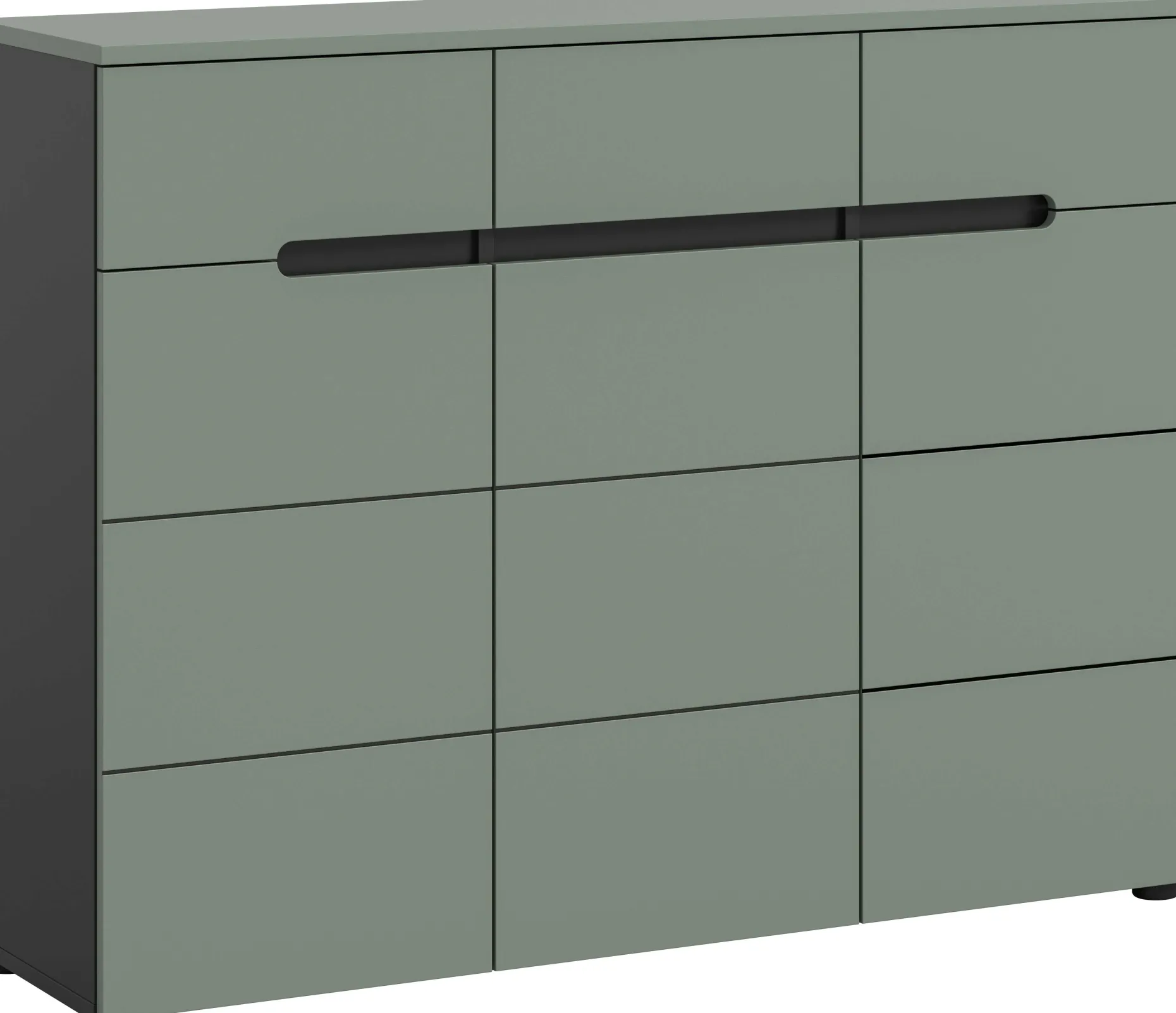 Schuhschrank Canu Xonox - Smoke Green - 120x94x37 cm