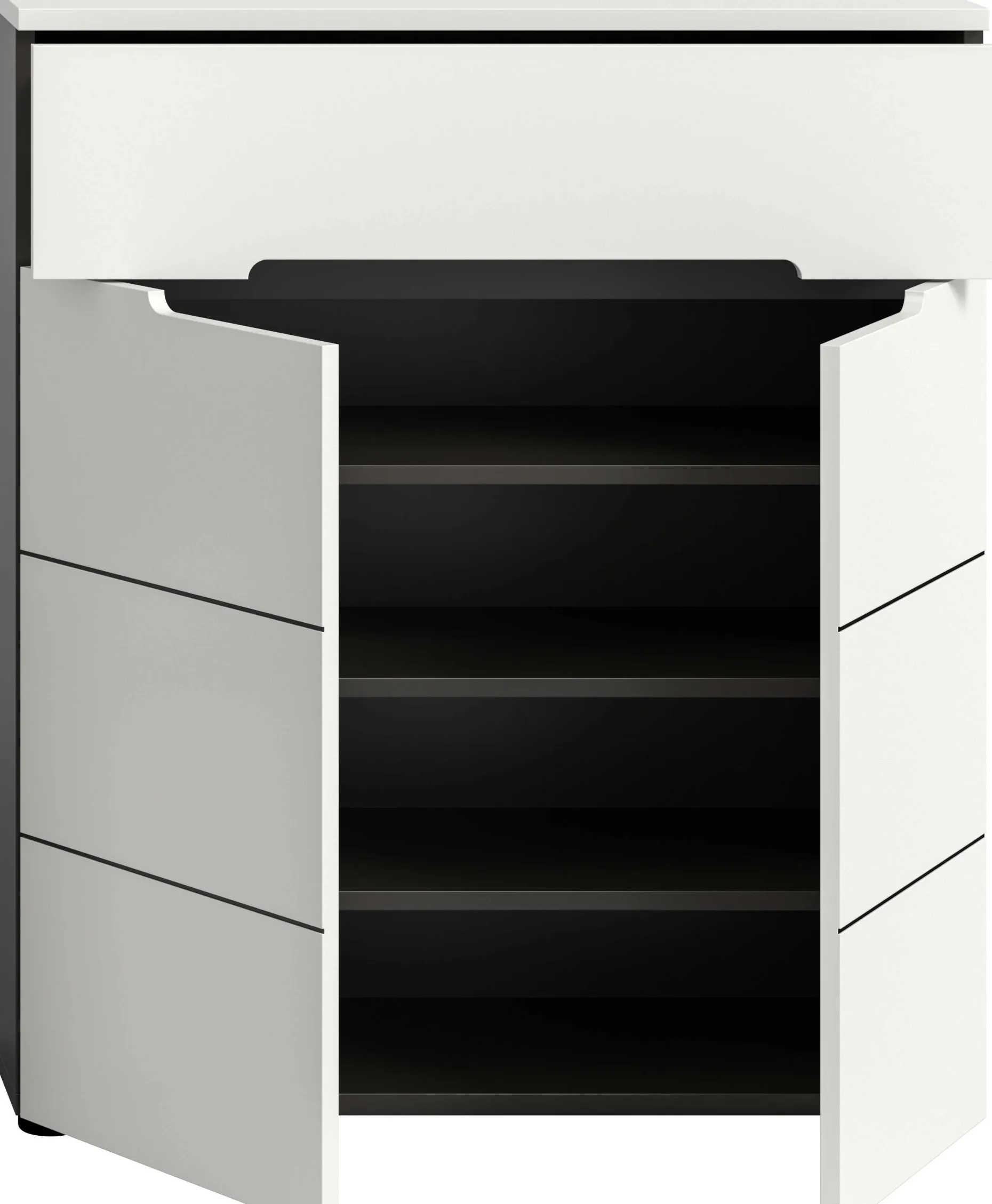 Schuhschrank Canu Xonox - Weiß - 80x94x37 cm