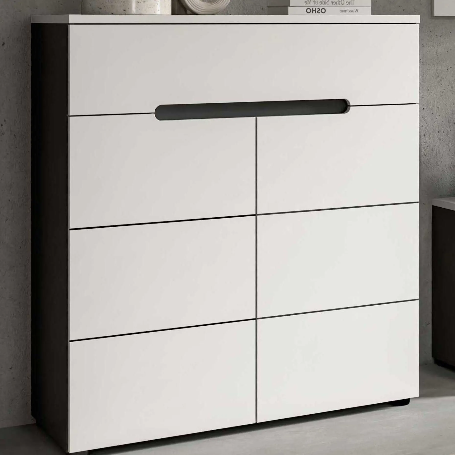 Schuhschrank Canu Xonox - Weiß - 80x94x37 cm