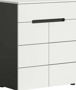 Schuhschrank Canu Xonox - Weiß - 80x94x37 cm