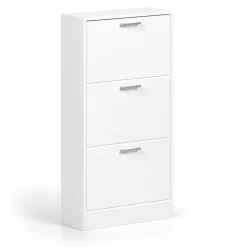 Schuhschrank Carini 3 Schubladen - weiß