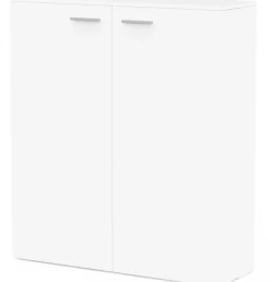Schuhschrank Cuba - 100x33x114cm - 2 Türen - weiß