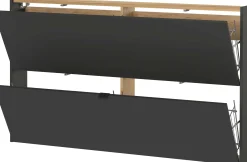 Schuhschrank Elton | 140 x 19 x 85 cm | Graphitgrau Design