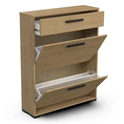 Schuhschrank Izzy | 80,8 x 24,4 x 101,8 cm | Braun
