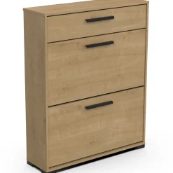 Schuhschrank Izzy | 80,8 x 24,4 x 101,8 cm | Braun