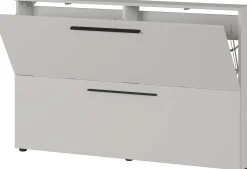 Schuhschrank Jonas 140cm mit zwei Türen - kaschmirbeige