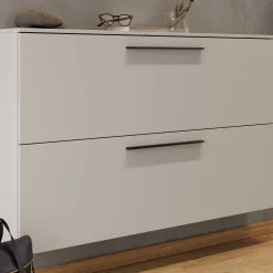 Schuhschrank Jonas 140cm mit zwei Türen - kaschmirbeige