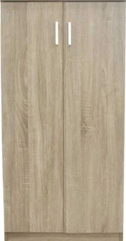 Schuhschrank Maurice - 60x37x122cm - 2 Türen - Eiche Dekor