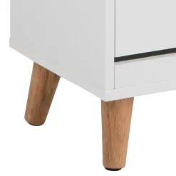 Schuhschrank Mistra 47cm, 3 Türen - weiß