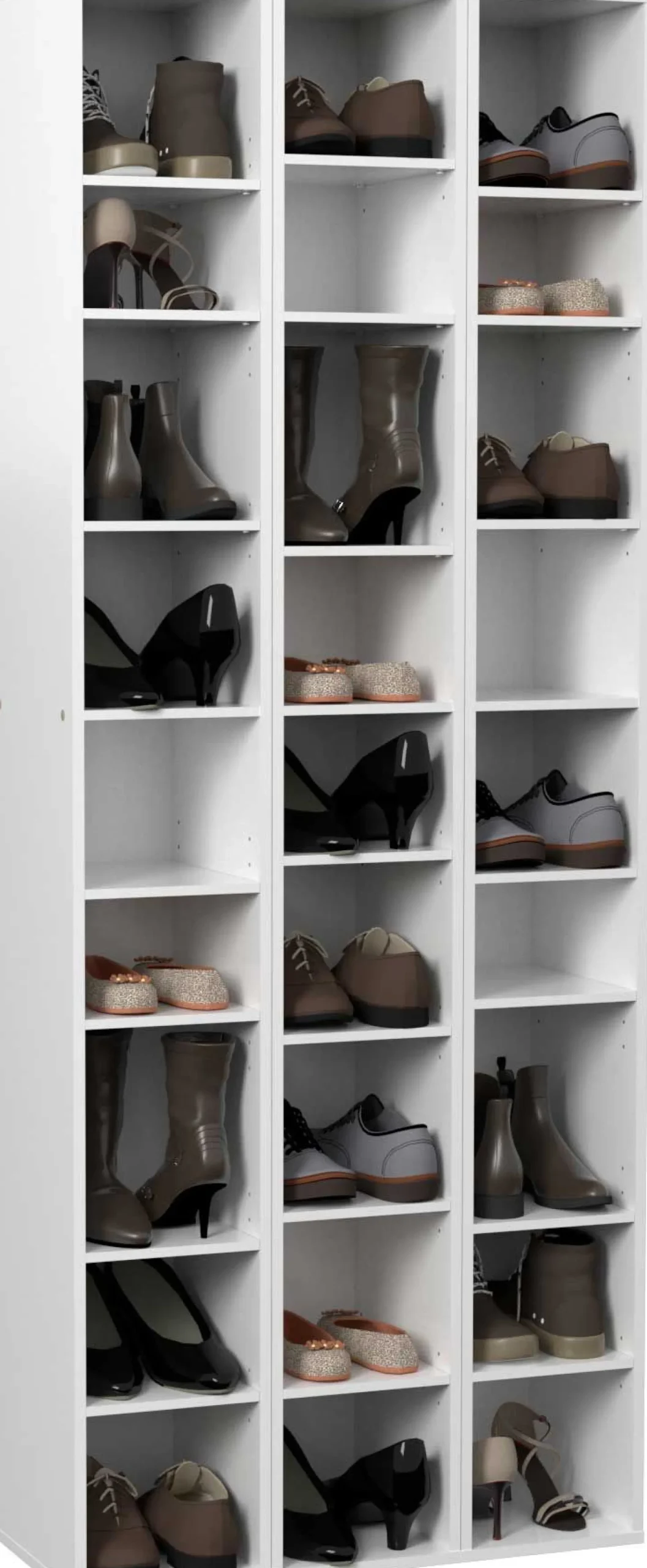 Schuhschrankmodul Stan 200cm - weiß