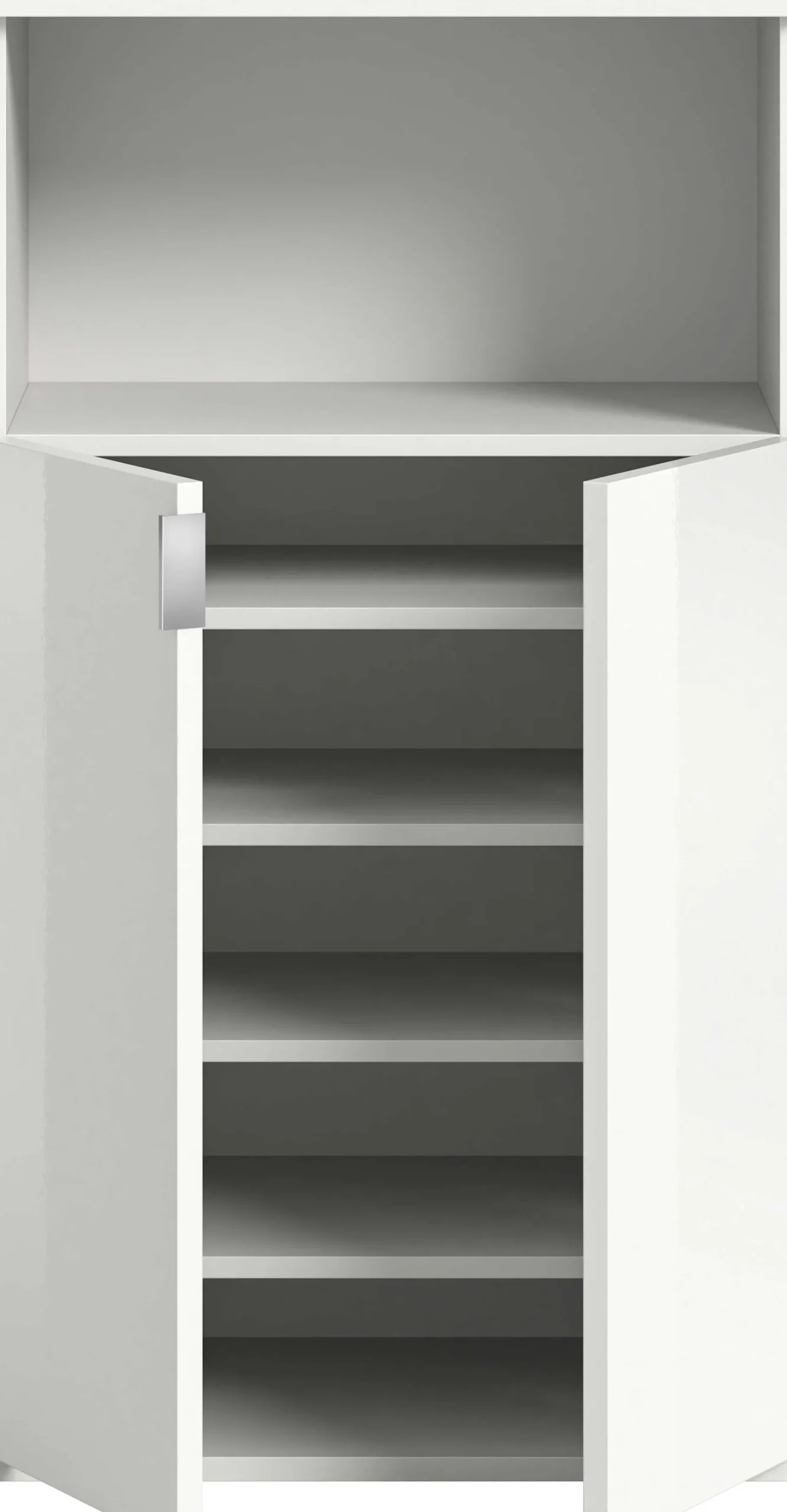 Schuhschrank Projekt X Xonox - Hochglanz Weiß - 60x110x37 cm
