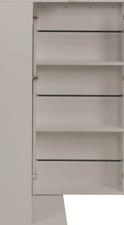 Schuhschrank Satine - 50x34x110cm - 1 Tür - beige